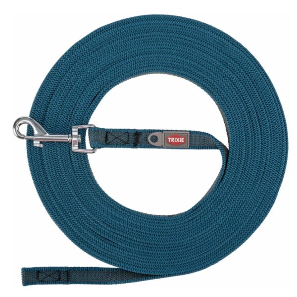 Trixie Schleppleine, gummiert - petrol - 10 m/15 mm – Bild 3